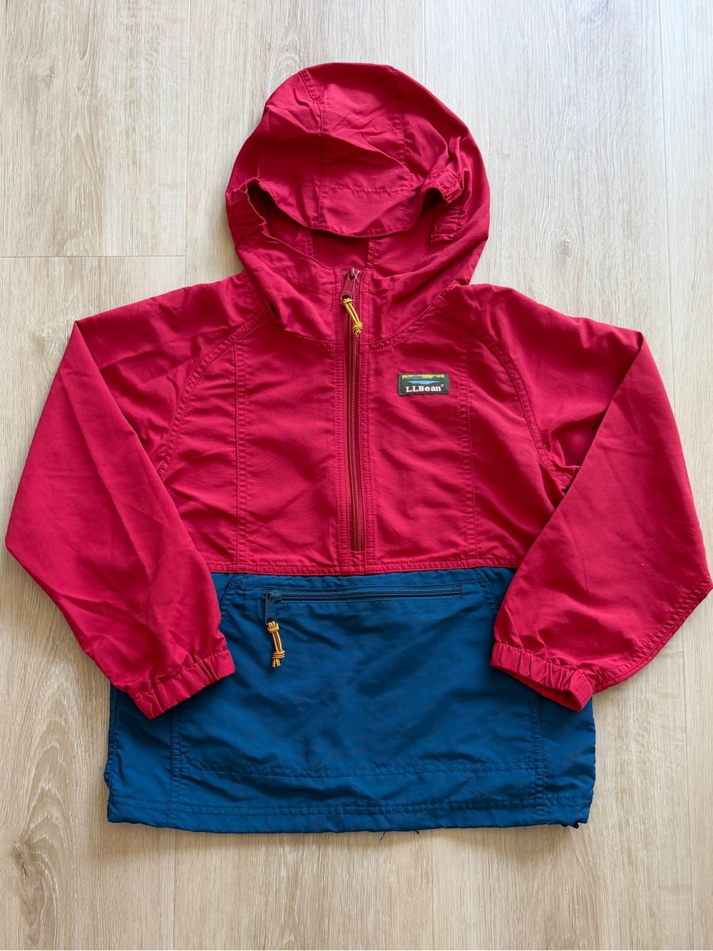 L.L. Bean Kids Hooded Pullover - Red & Navy
